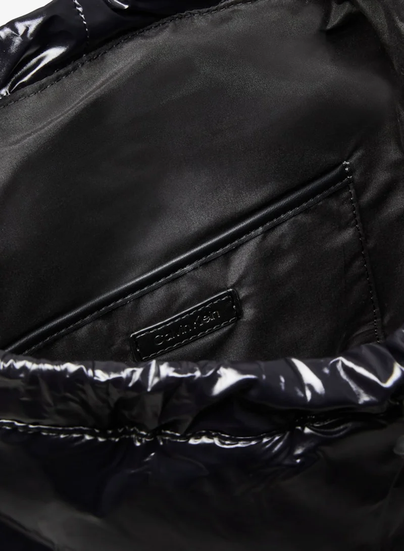 CALVIN KLEIN  Metallic Nylon Flap Pocket Backpack for Women | Best Price UAE